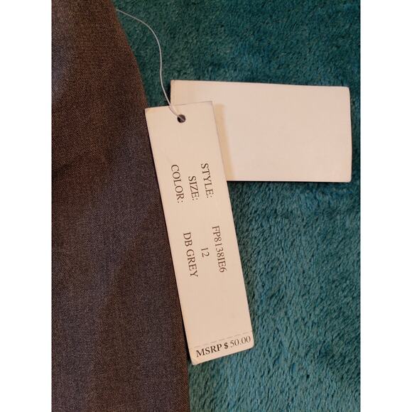 Larry Levine Dress Pants Size 12 Short Womens Gray Work Career Wide Leg NWT - Picture 5 of 16